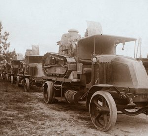 Départ en soirée, vers 1914-1918