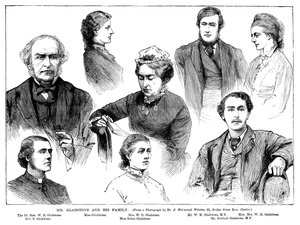 M. Gladstone et sa famille, XIXe siècle - Unbekannt