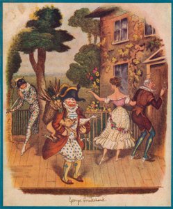 Monsieur Punch ou Pulcinella et autres personnages de la commedia dell