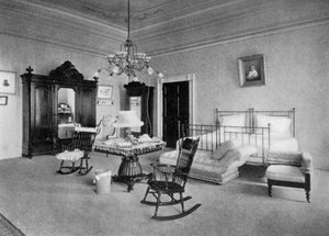 Chambre de Mme McKinley à la Maison Blanche, Washington DC, USA, 1908 - Unbekannt