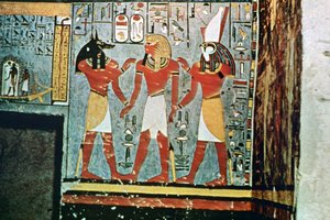 Fresque des tombes des nobles, Thèbes, Louxor, Égypte