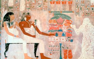Fresque des tombes des nobles, Thèbes, Louxor, Égypte - Unbekannt