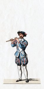 Musicien, costume pour la pièce de Shakespeare, Henry VIII - Unbekannt