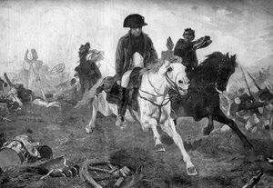 Napoléon Bonaparte à la fin de la bataille de Waterloo, 18 juin 1815 - Unbekannt