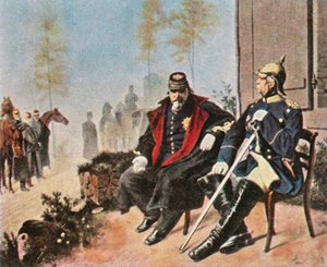 Napoléon III et Bismarck au cottage du tisserand à Donchery, 2 septembre 1870, 1936 - Unbekannt
