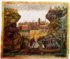 Napoléon arrivant à Sainte-Hélène, 1815