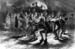 Danse du scalp amérindienne, 17e siècle vers 1880 - Unbekannt
