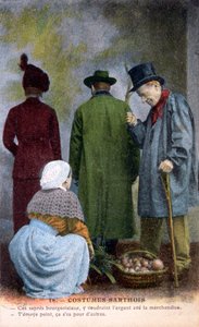 Costume traditionnel de Sarthe, vers 1900 - Unbekannt