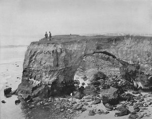 Pont naturel sur la côte près de Santa Cruz, Californie, vers 1897 - Unbekannt