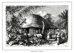 Cabanes de nègres, Jamaïque, 19ème siècle - Unbekannt