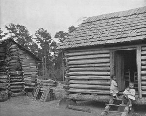 Cabanes de bûcherons noirs, Thomasville, Géorgie, USA, c1900 - Unbekannt