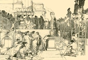 Les torches de Néron - Brûlage des chrétiens à Rome, 1890 - Unbekannt