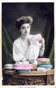 Cadeau de Nouvel An, carte postale française, vers 1900 - Unbekannt