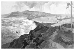 Newcastle, de Nobbys Head, Nouvelle-Galles du Sud, Australie, 1886 - Unbekannt
