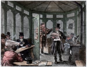 Nouvel abri et maison de rafraîchissement pour cochers, vers 1820-1870