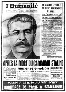 Annonce de la mort de Staline, 7 mars 1953