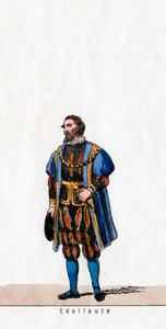 Noble, costume pour la pièce de Shakespeare, Henry VIII, 19e siècle - Unbekannt
