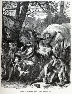 Barons normands attaquant des voyageurs, 1882