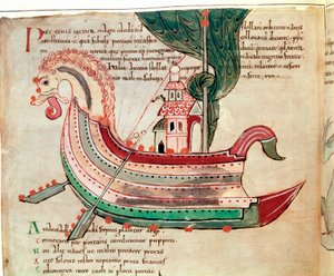 Navire viking à proue de dragon, 10e siècle - Unbekannt