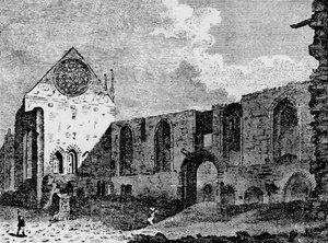 Vue nord-ouest des ruines du palais de Winchester, Southwark, Londres, vers 1900-1906 - Unbekannt
