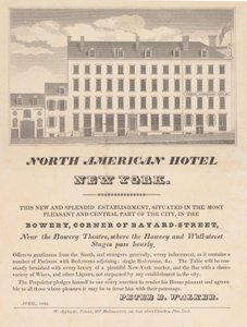 Hôtel North American, New York, avril 1832 - Unbekannt