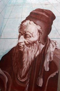 Peinture murale de Nostradamus, Salon-de-Provence, France