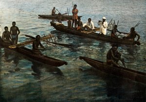 Nouvelle-Guinée. Pirogues Papoues, 1900 - Unbekannt
