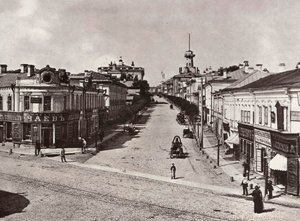 Rue Novaya Basmannaya, Moscou, Russie, années 1880 - Unbekannt