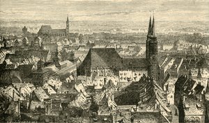 Nuremberg depuis les murs, 1890 - Unbekannt