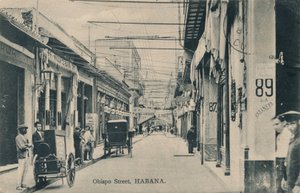 Rue Obispo, La Havane, vers 1910 - Unbekannt