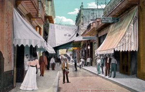 Rue Obispo, La Havane, Cuba, début du 20e siècle - Unbekannt