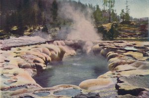 Oblong Geyser, Parc de Yellowstone, 1916 - Unbekannt