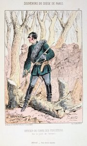 Officier du Corps des Forestiers, Siège de Paris, Guerre franco-prussienne - Unbekannt
