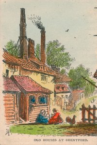 Vieilles maisons à Brentford, 19ème siècle - Unbekannt