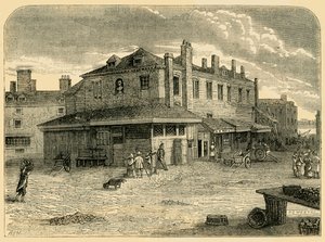 Ancien marché de Hungerford, 1881
