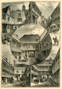 Vieilles auberges à Southwark, c1878 - Unbekannt