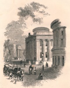 Ancien hôtel de ville et bâtiments commerciaux, Leeds, 19e siècle