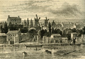 Vieux moulins à vent à Lambeth, vers 1750, c1878 - Unbekannt