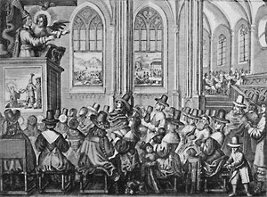 Oliver Cromwell prêchant, c1650, 1903 - Unbekannt