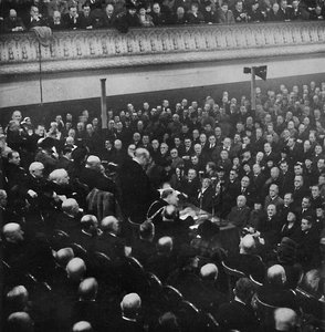 Le 27 janvier, M. Churchill a prononcé un discours au Free Trade Hall, Manchester, 1913, 1945 - Unbekannt