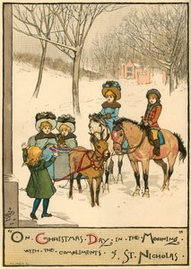 Le jour de Noël au matin, avec les compliments de Saint-Nicolas, 1883 - Unbekannt