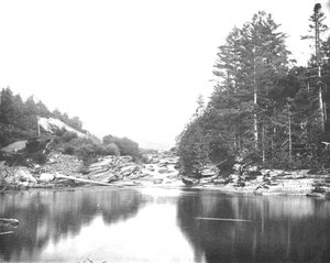 Sur la rivière Ammonoosuc, Montagnes Blanches, New Hampshire, USA, vers 1900 - Unbekannt