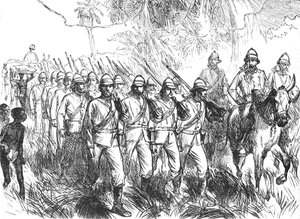 En marche depuis Elmina, vers 1880