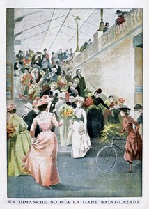 Un dimanche soir à la gare Saint-Lazare - Unbekannt