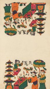 Cent trente-cinq gravures sur bois, y compris des images du Nouvel An nianh... - Unbekannt
