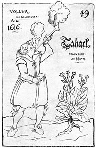 Une des premières illustrations du tabagisme, 1616 - Unbekannt