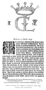 Ordre des Lords et des Communes concernant les armes, 1643-1644, 1893 - Unbekannt