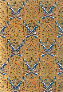 Ornement en panneaux sur les murs, Salle des Ambassadeurs, 1907
