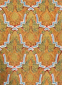 Ornement en panneaux sur les murs, Cour de la Mosquée, 1907