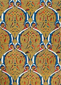 Ornements en panneaux, Cour de la Mosquée, 1907